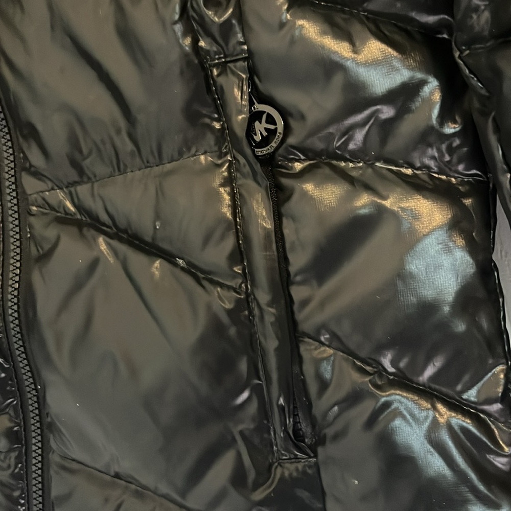 Women's Michael Kors Black Puffer Jacket - Picture 3 of 6